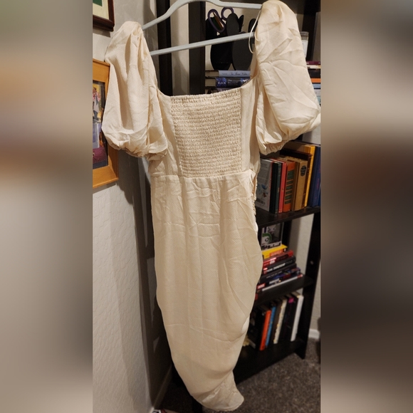 White Ruffle Dress - Picture 3 of 4